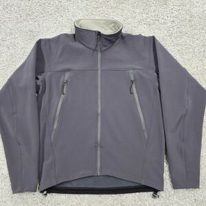 Arc'teryx Leaf Bravo Jacket Mens Medium Gray Full Zip Softshell Outdoors 10365‎